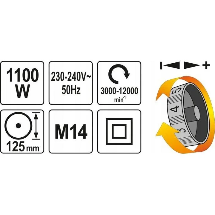 Winkelschleifer - 1100W - 125mm - 2