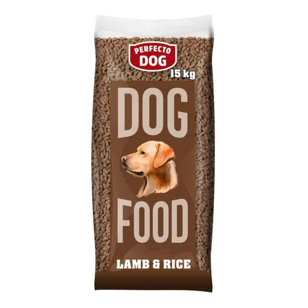 Trockenfutter für Hunde Perfecto Dog Lamm &amp; Reis 15kg-0