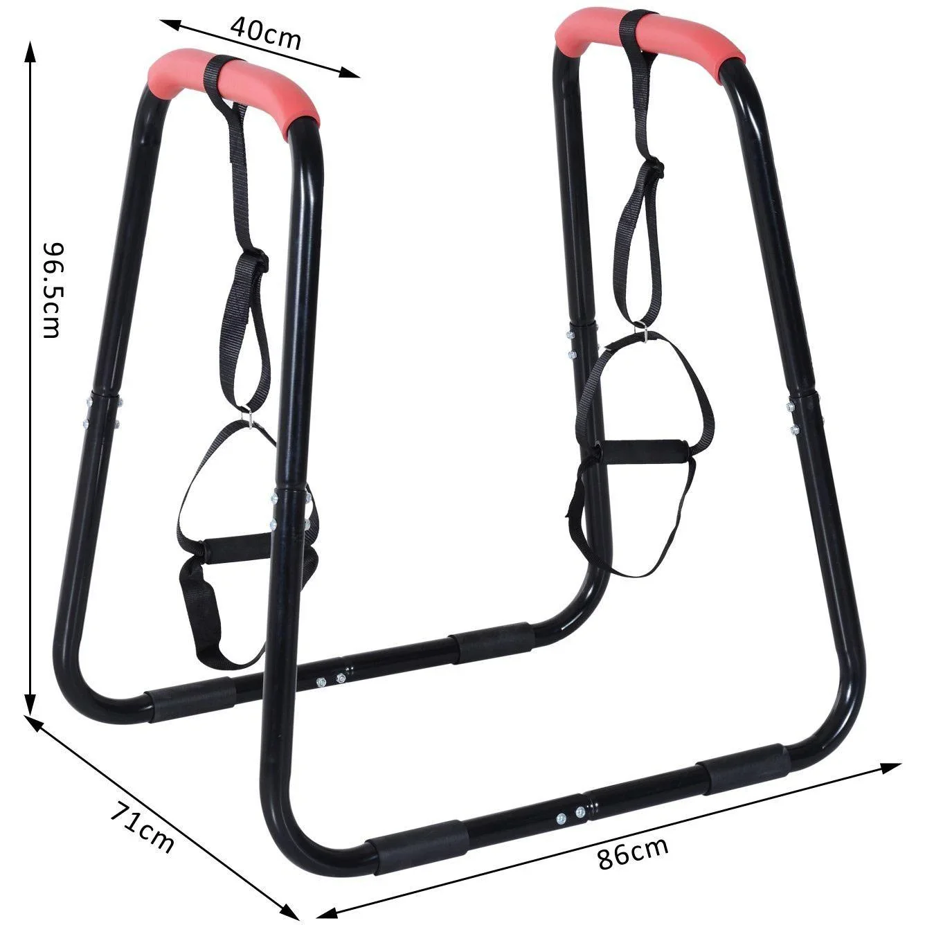 Dip Ständer Dipstation mit Schlaufen Bauchtrainer - 4