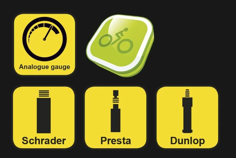 Fahrrad-Standpumpe mit Manometer - 4