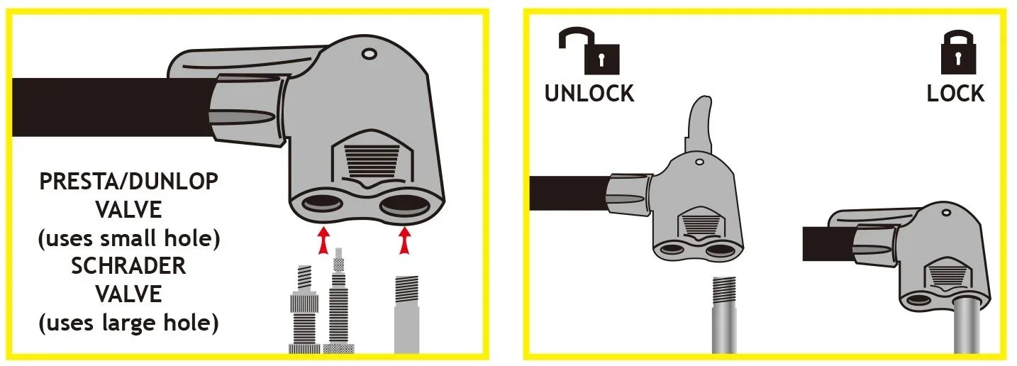 Fahrrad-Standpumpe mit Manometer - 5