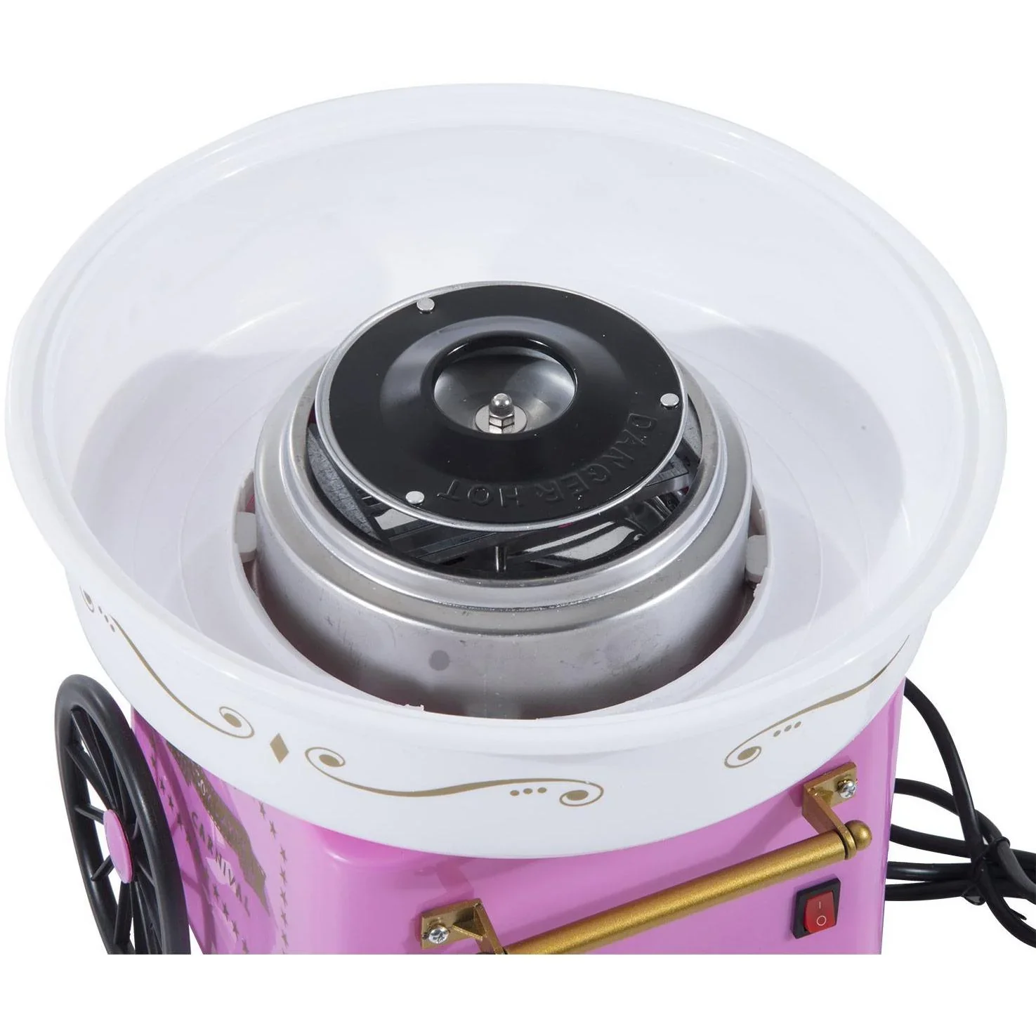 Zuckerwattemaschine Zuckerwattegerät Pink - 2