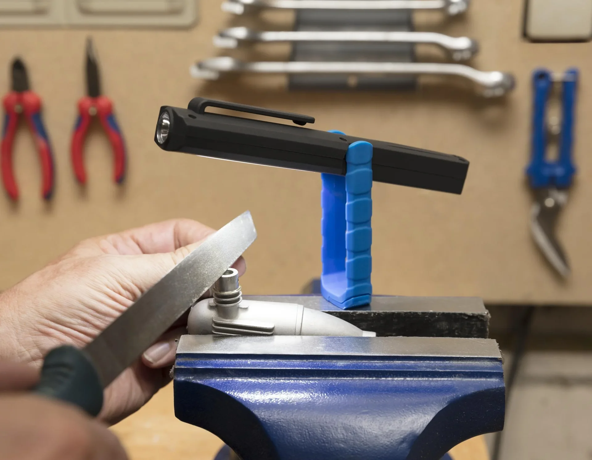 Arbeitsleuchte mit Stirnband, COB LEDs, 1W + 3W - 7