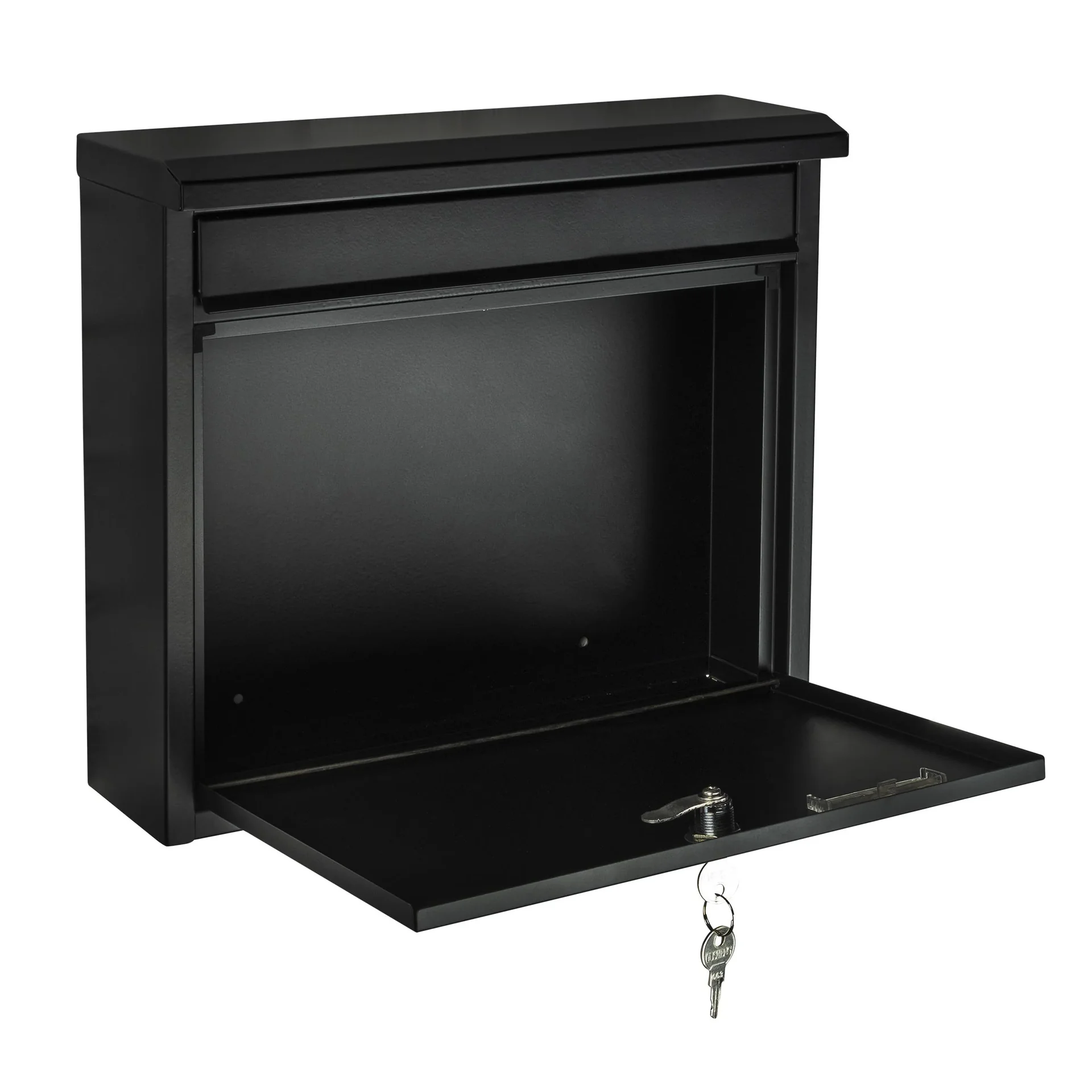 Briefkasten aus Metall, schwarz - 2