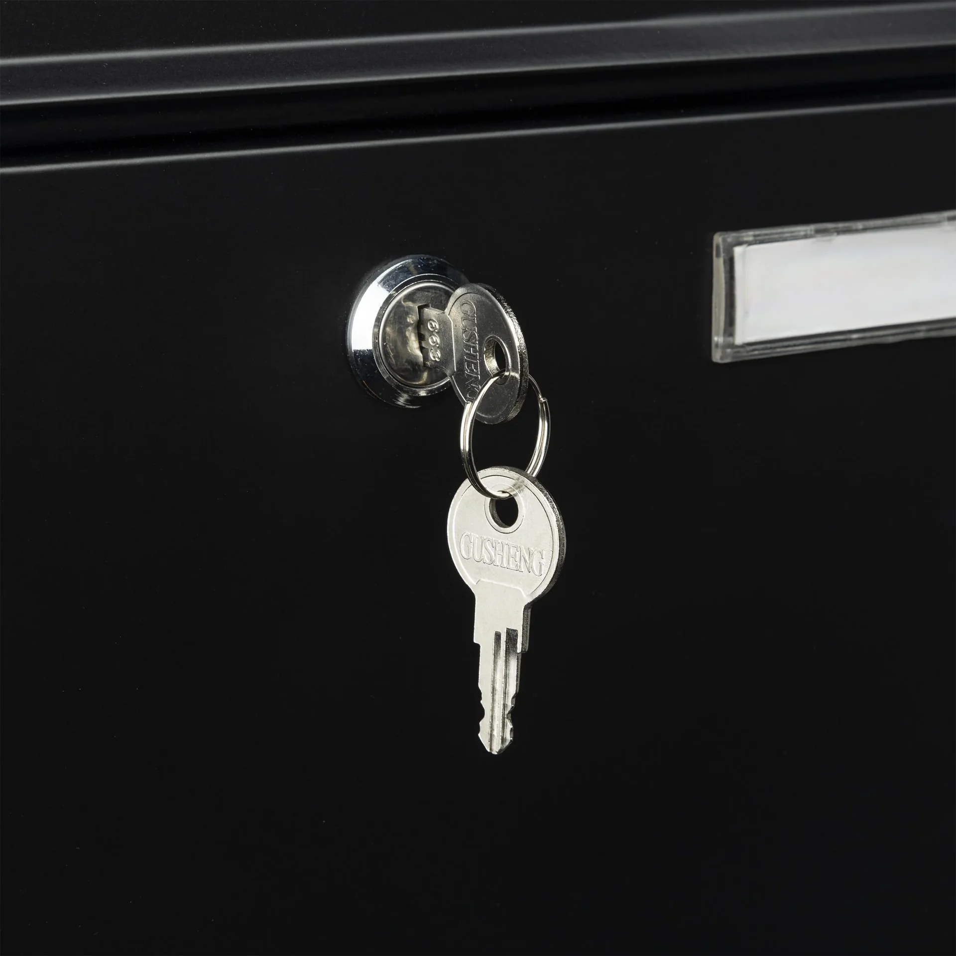 Briefkasten aus Metall, schwarz - 4