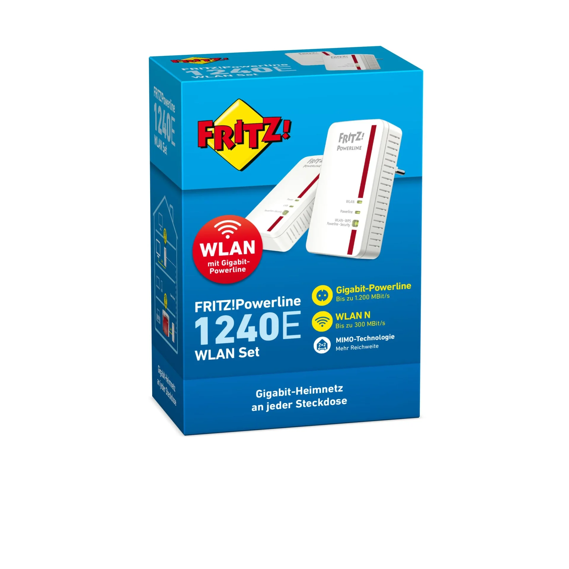 FRITZ!Powerline 1240E WLAN-Set - 2