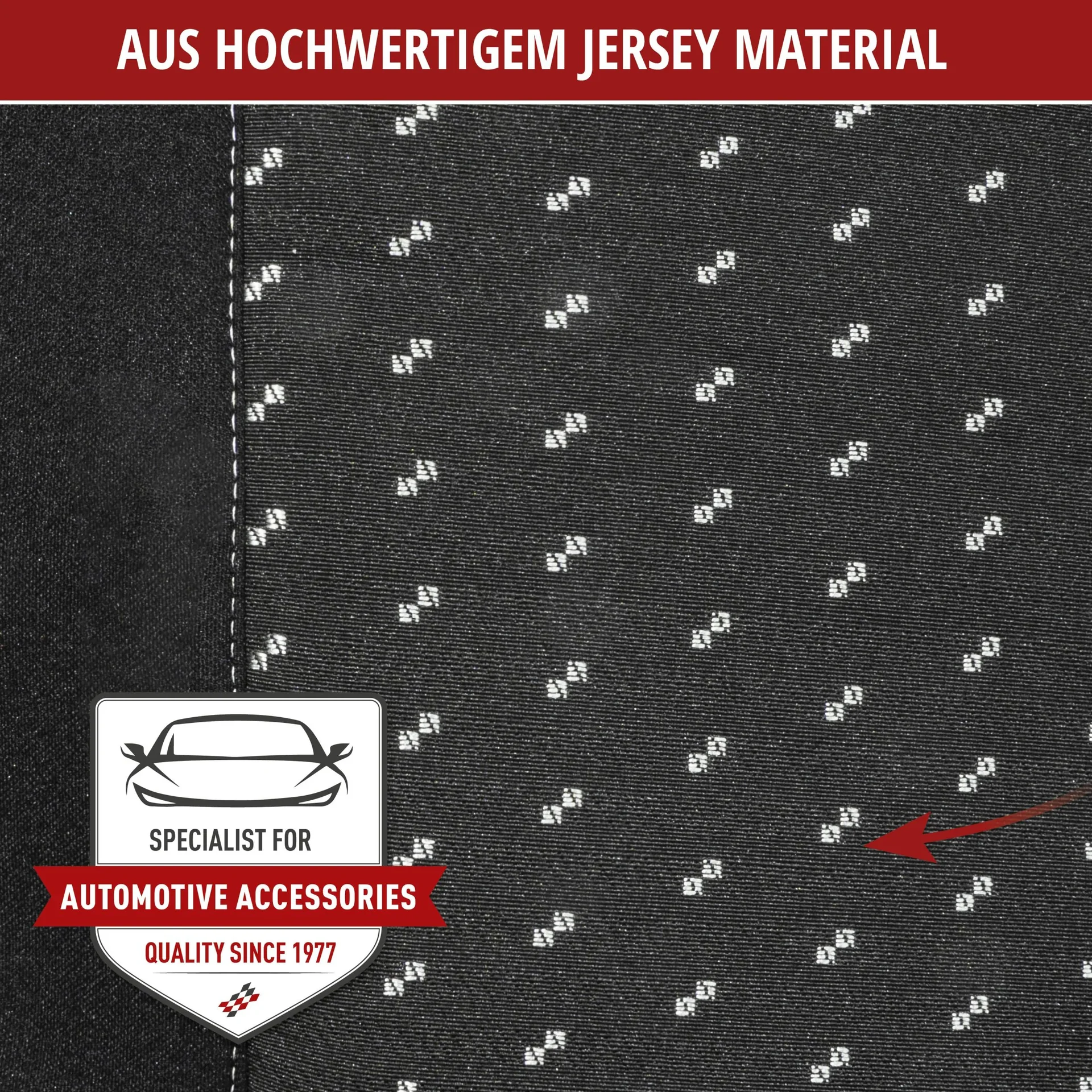 Autositzbezug Premium DotSpot, PKW-Schonbezüge Komplettset grau/schwarz - 0