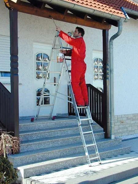 Alu Vielzweckleiter/ Treppenleiter 3x6 Sprossen - 0