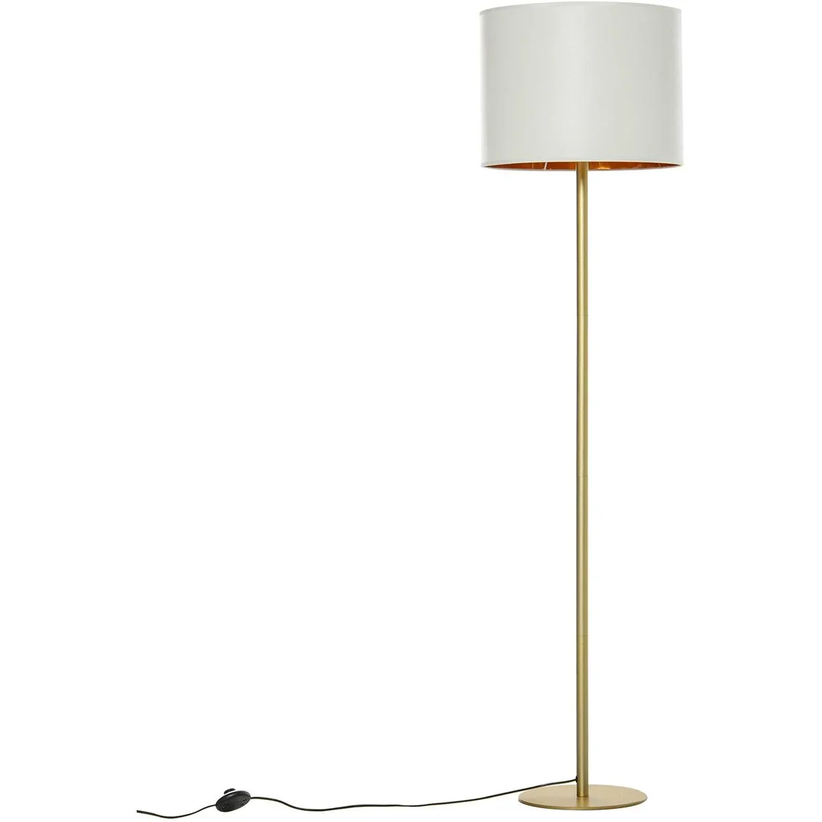 Stehleuchte mit Kunstleder-Schirm - 2