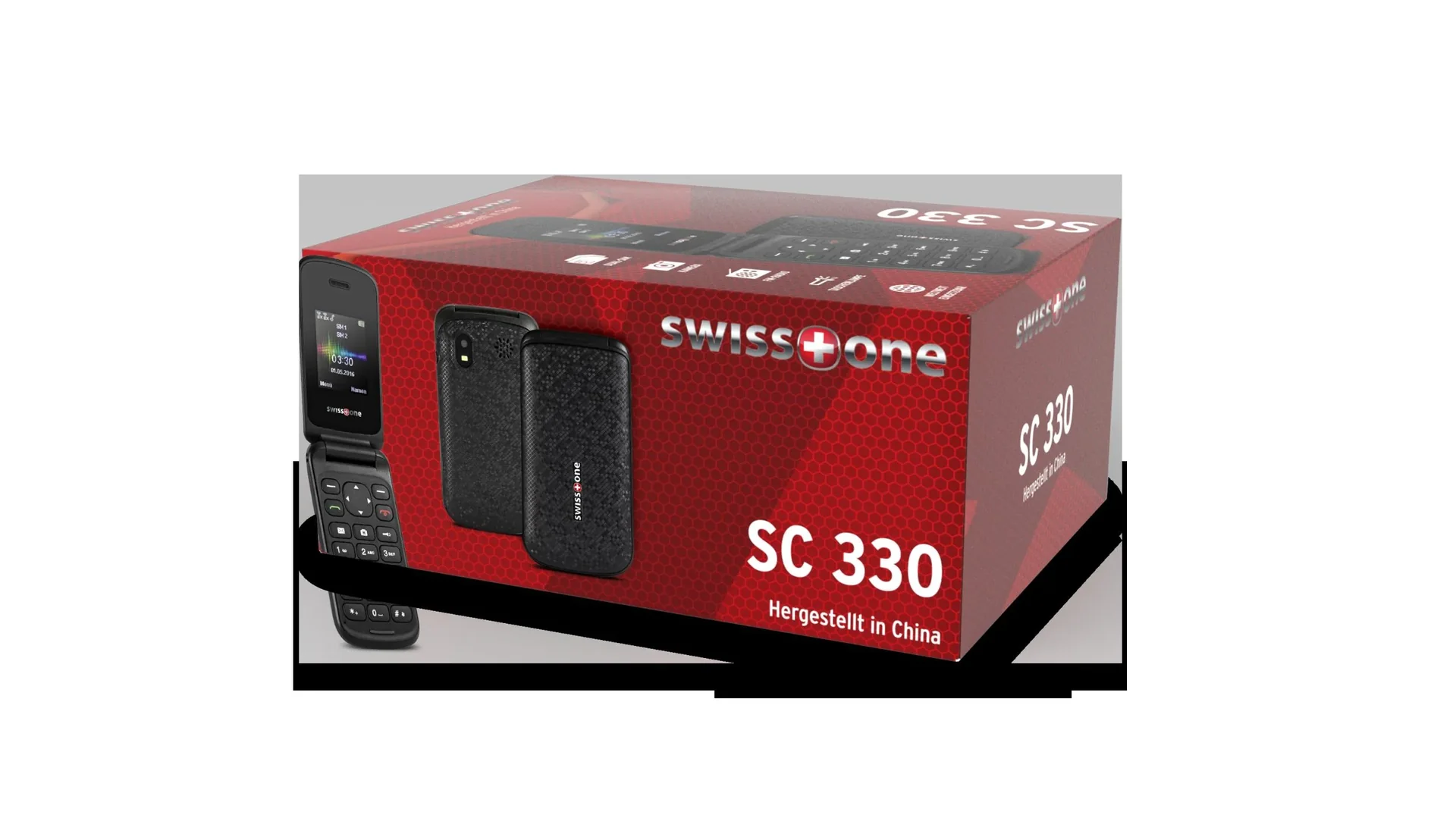 Klapphandy SC 330 schwarz mit Dual Sim, Farbdisplay, Bluetooth, Freisprechfunktion - 4