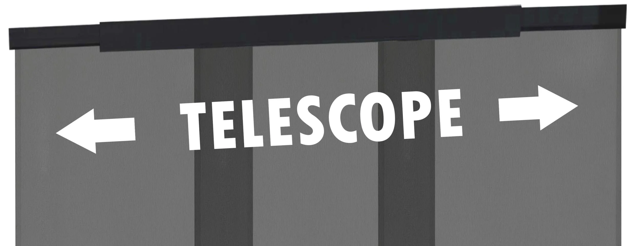 Teleskopierbarer Insektenschutz-Lamellenvorhang, 95 x 220 cm - 1