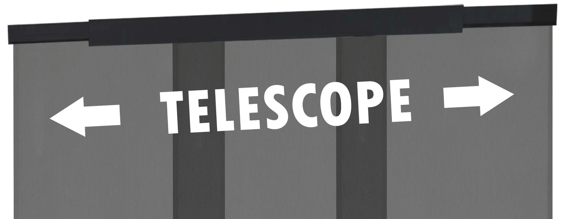 Teleskopierbarer Insektenschutz-Lamellenvorhang, 95 x 220 cm - 1