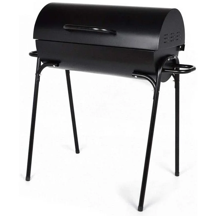BBQ Holzkohlegrill - Grillfläche 60 x 30 cm - Rostfreier Stahl - 3