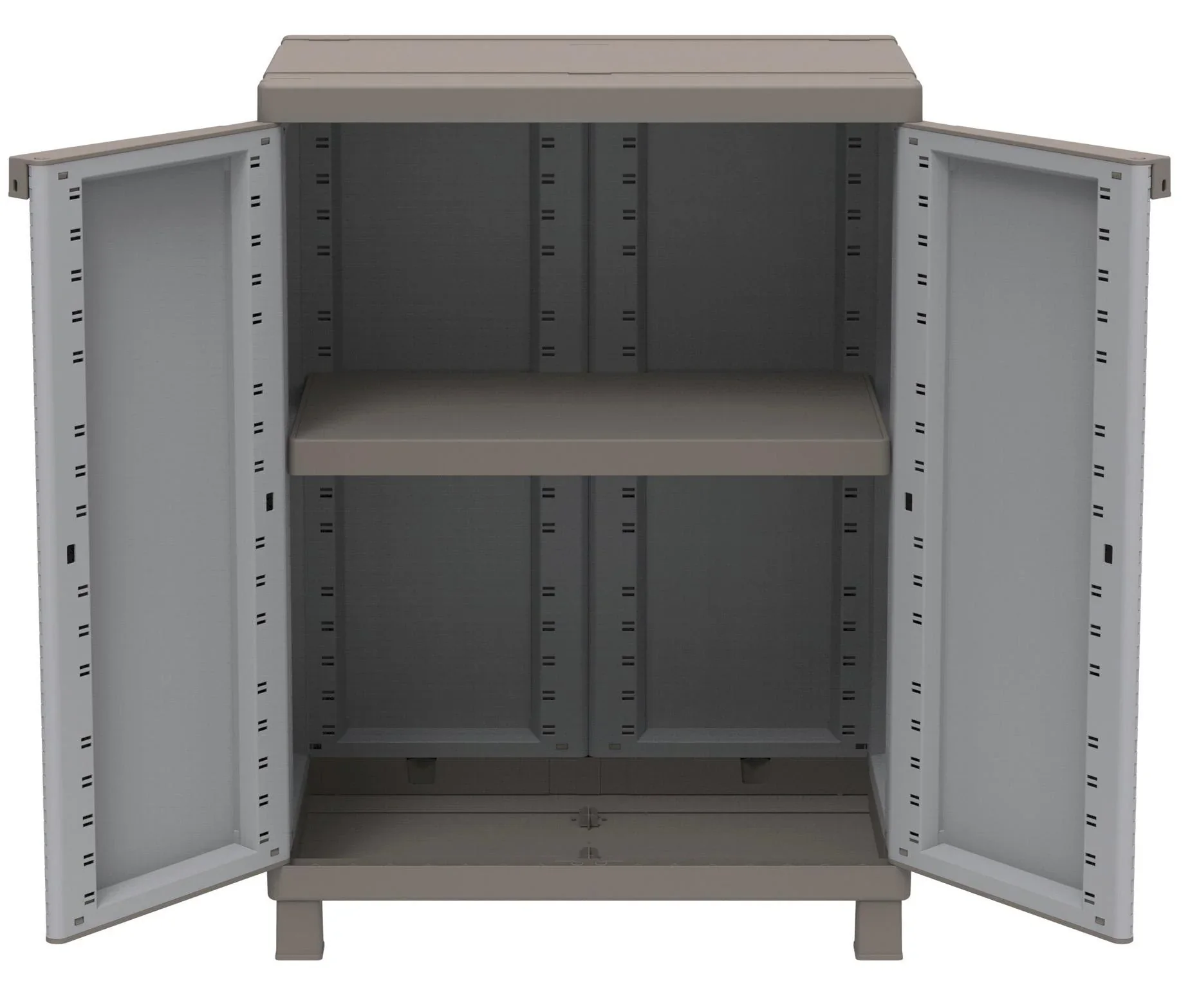 Kunststoffschrank C-Rattan 680 für den wettergeschützten Außen- und Innenbereich - 1