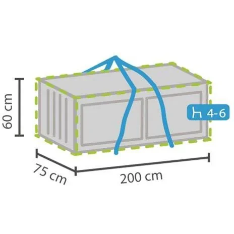 Schutzhülle für Sitzkissen XL - 200 x 75 x 60 cm - 0