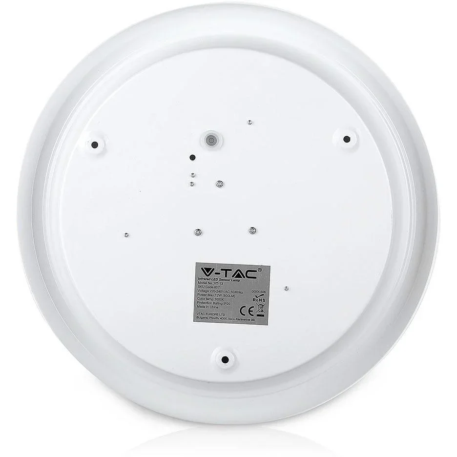 Samsung durch VT-13 LED Deckenleuchte mit Sensor -12W - 6400K - Weiß - 0