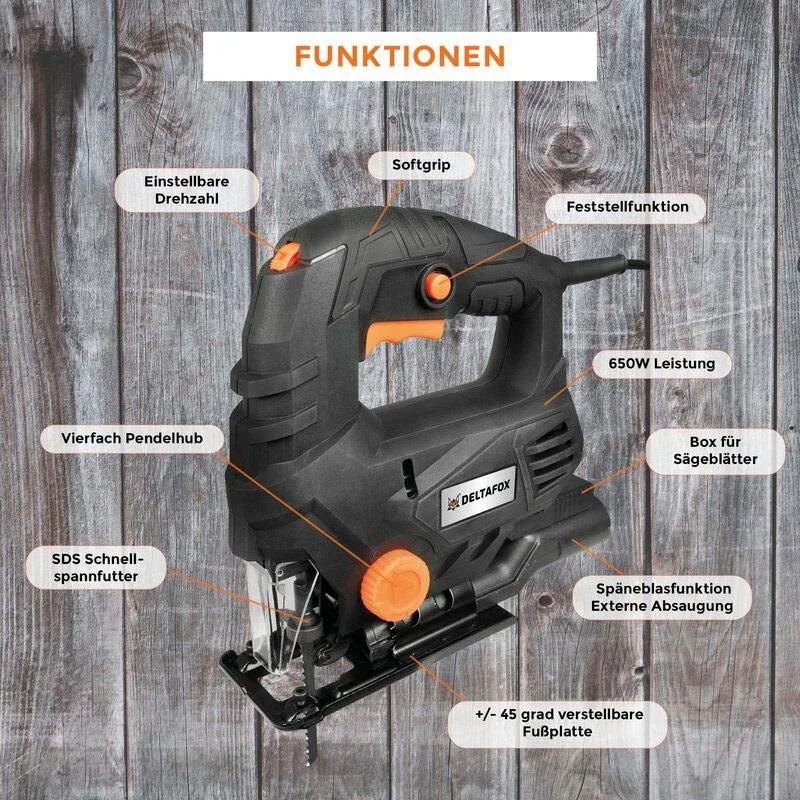 Deltafox Elektrische Stichsäge - 3