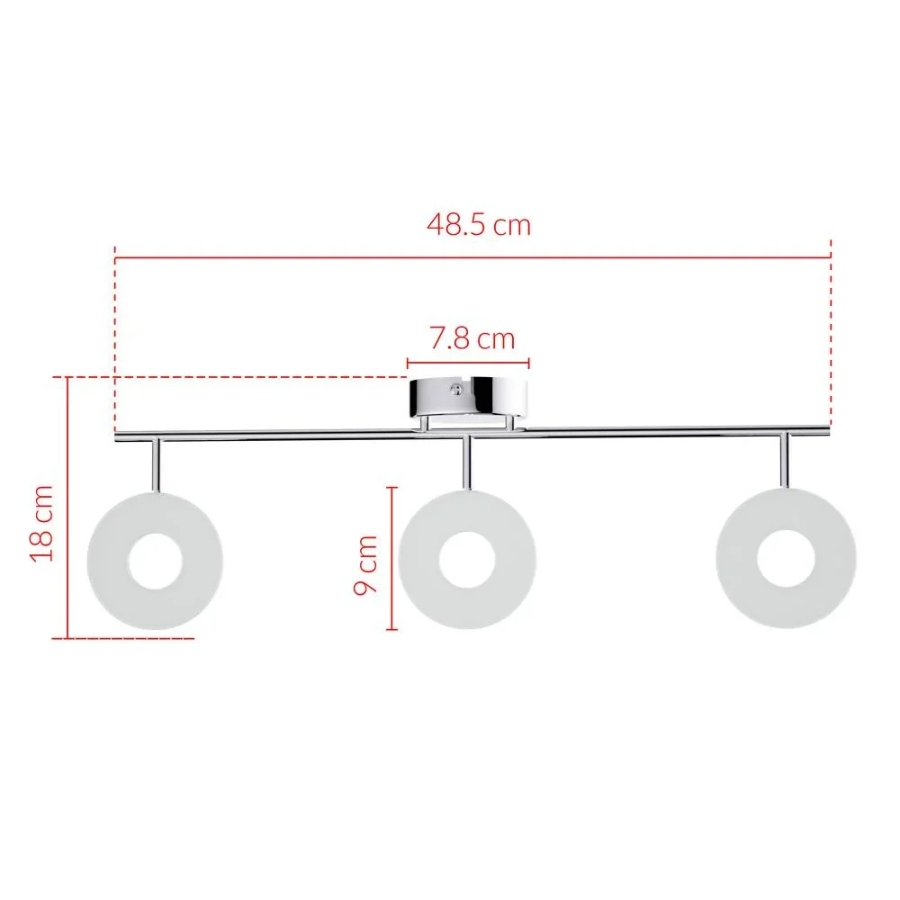 Deckenleuchte Violett mit 3 Leuchten - 4