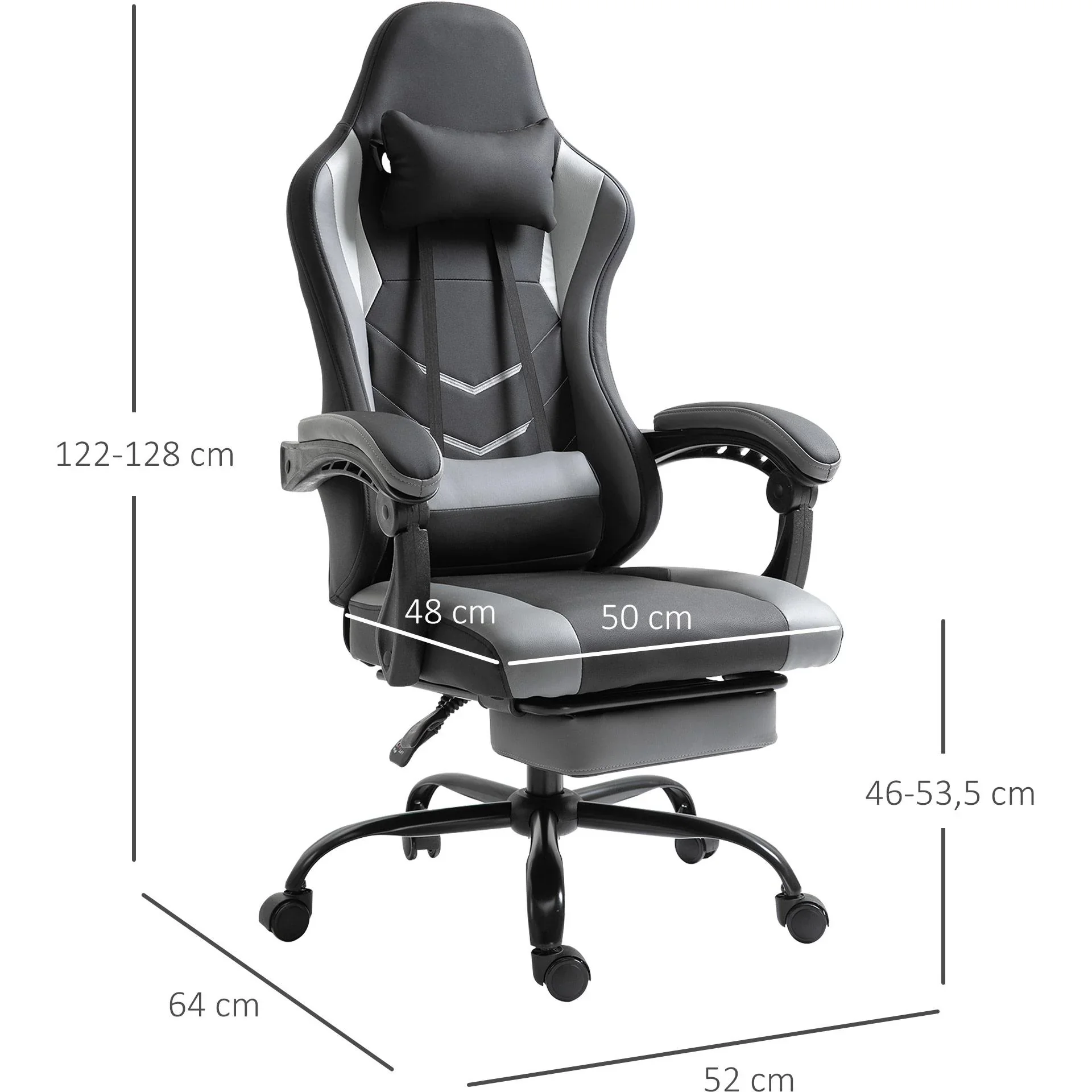 Spielstuhl mit Liegefunktion, schwarz - 5