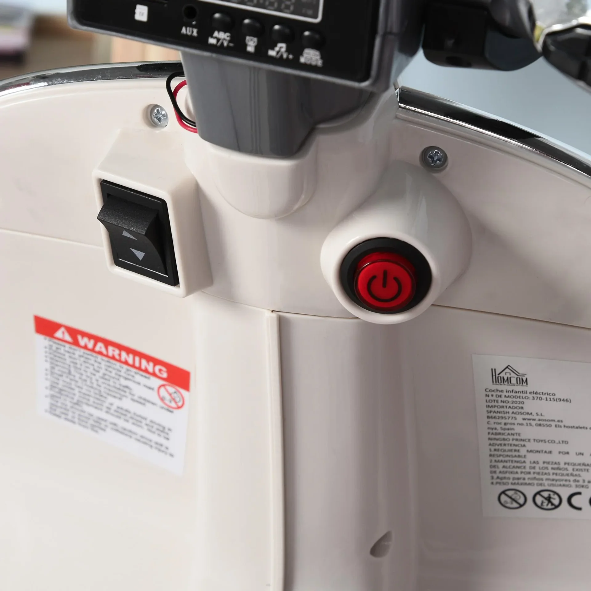 Spielzeug-Kinderauto, weiß - 4