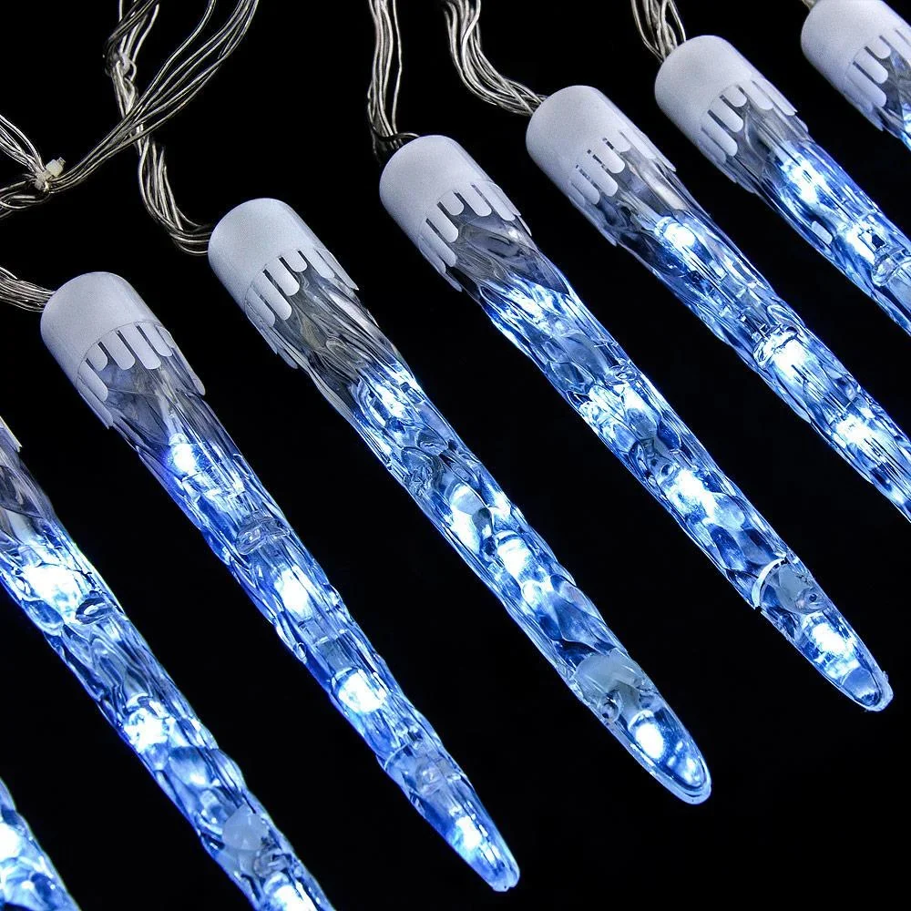 Lichterkette Weihnachten Eiszapfen 10 LEDs 6,2m - 1