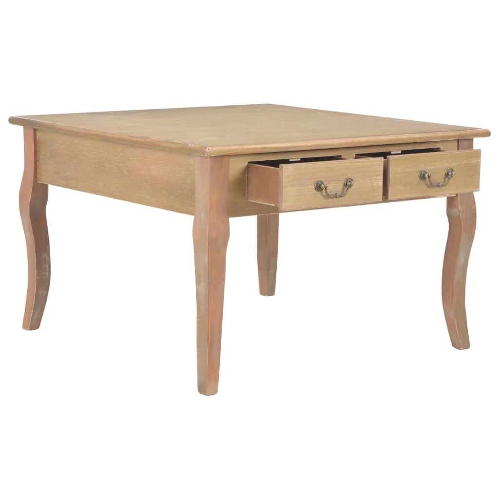 Couchtisch 80x80x50 cm Holz braun - 2