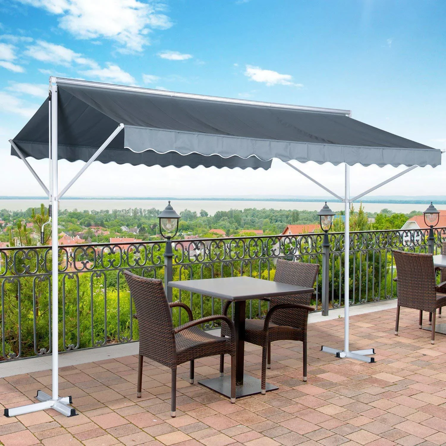 Standmarkise Gartenmarkise mit Faltarm 3 - 1