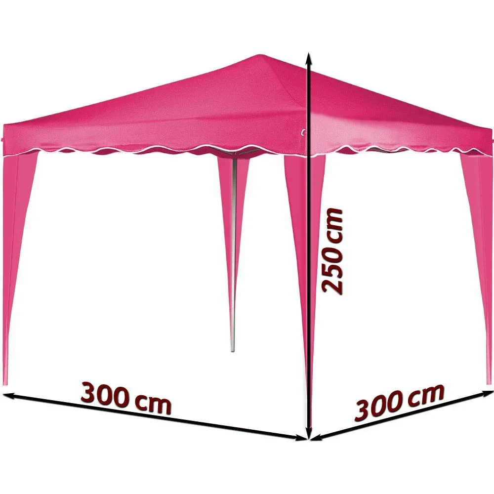 Faltpavillon. Partyzelt Capri - Popup rosa 3x3m - 3