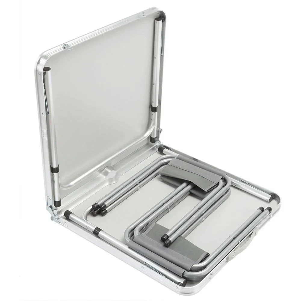 Campingbank 5 Stück grau Aluminium faltbar - 6