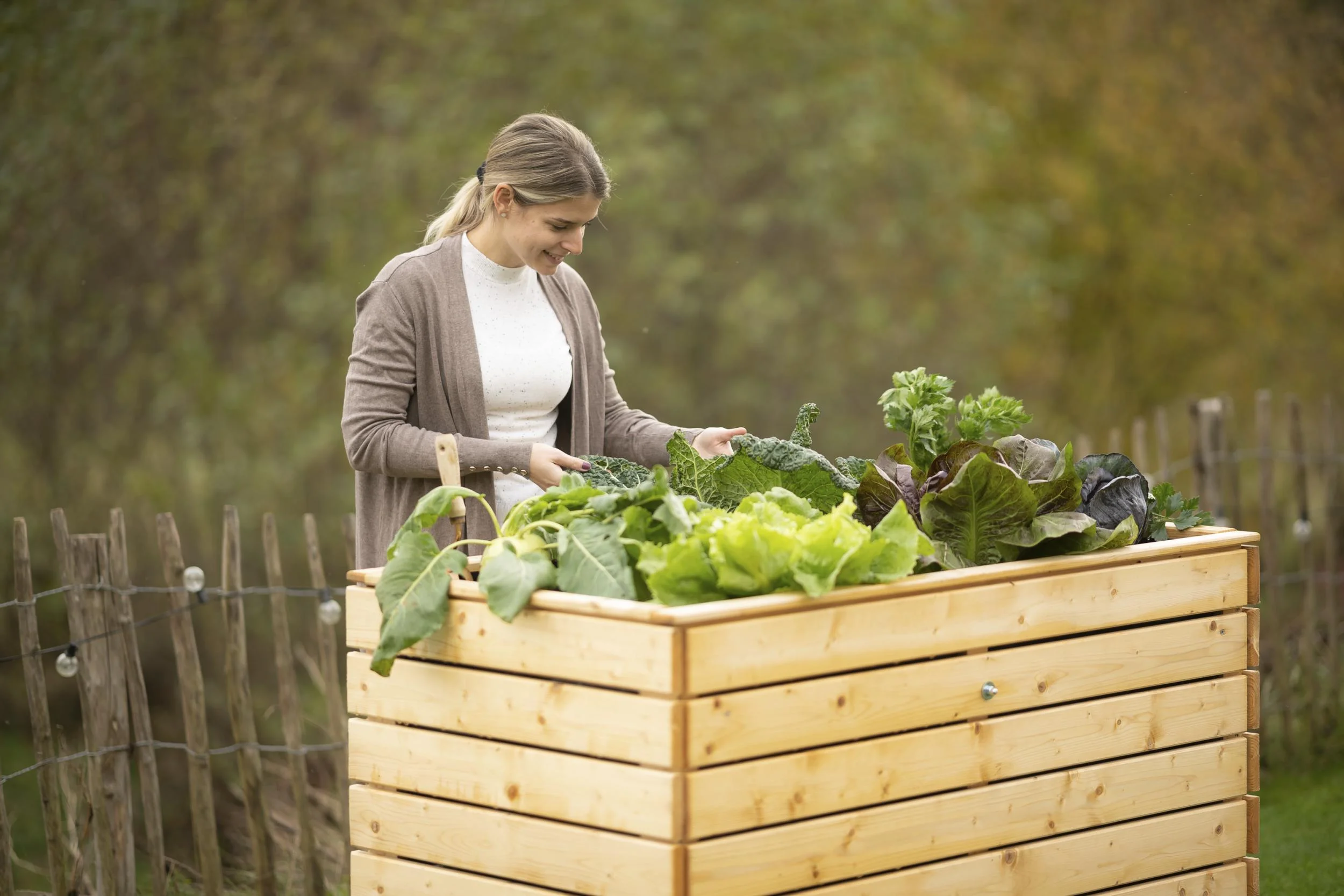 Holz Hochbeet Fichte L - 3