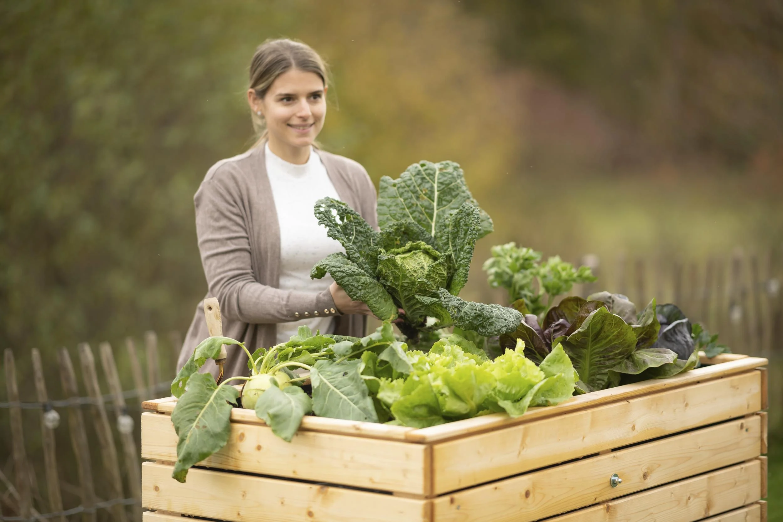 Holz Hochbeet Fichte L - 4