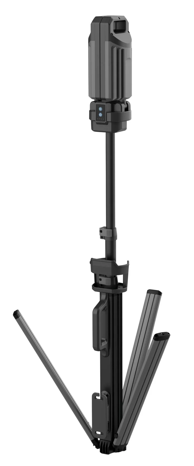 Doppel LED Strahler mit integriertem Stativ für Akku- und Netzbetrieb - 1