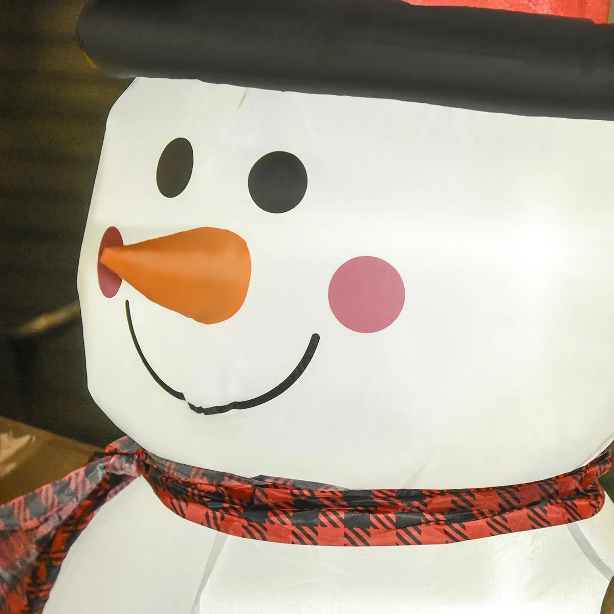 Weihnachten aufblasbarer Schneemann 100 cm x 80 cm x 182 cm | Aosom.de - 1