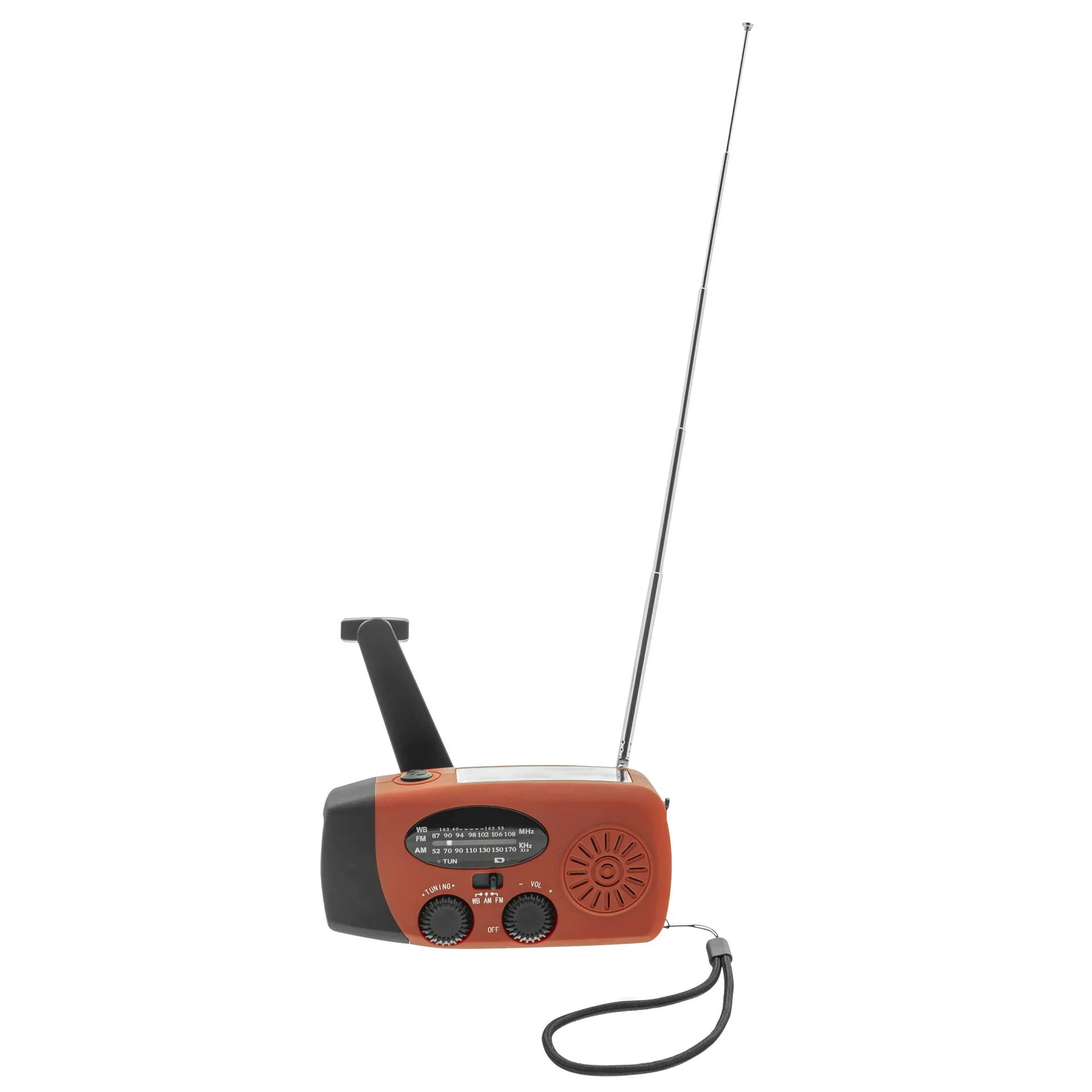 Tragbares Solar Kurbel Radio mit Taschenlicht, Powerbankfunktion - 7