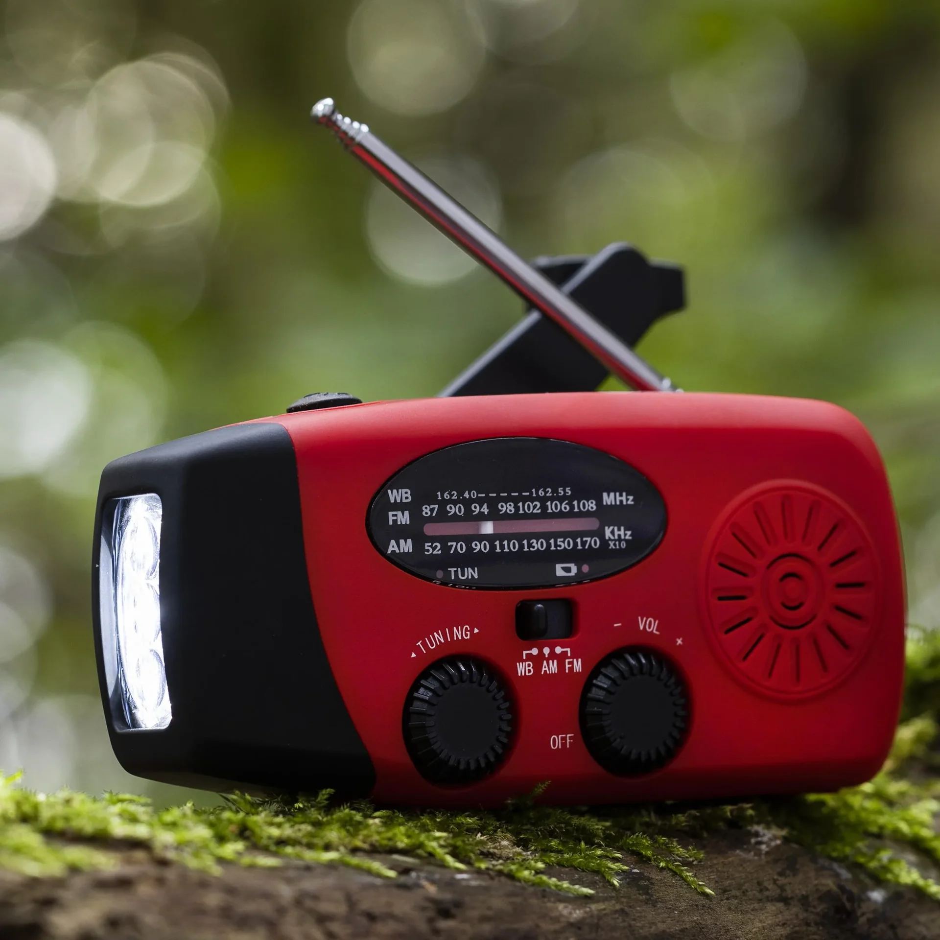 Tragbares Solar Kurbel Radio mit Taschenlicht, Powerbankfunktion - 10