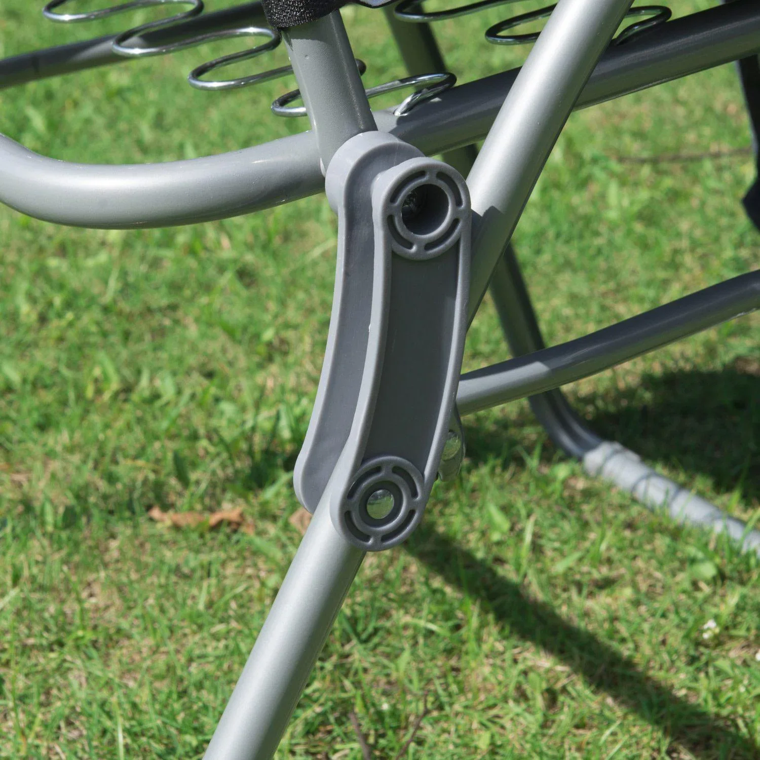 2 x Klappstühle Sonnenliege Armlehne klappbar Blau/Weiß - 2