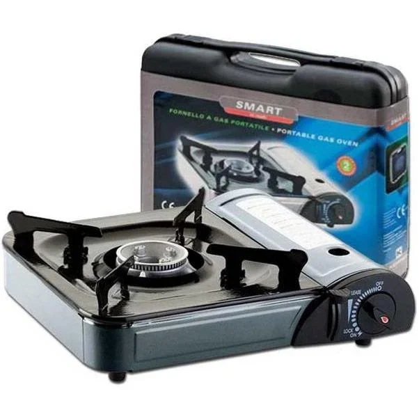 Tragbarer 1-Brenner Gas Xtra Smart Cooker - inklusive vier Gasflaschen - 1