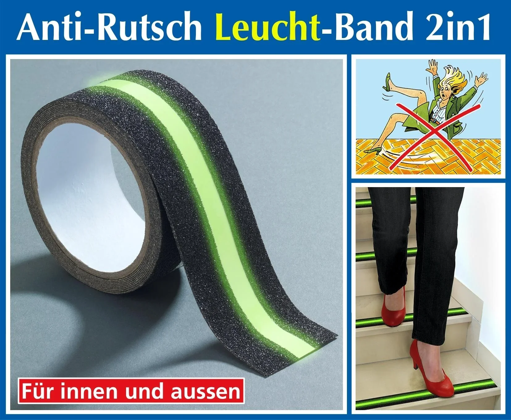 Anti-Rutsch-Leuchtband 2 in 1 - 4