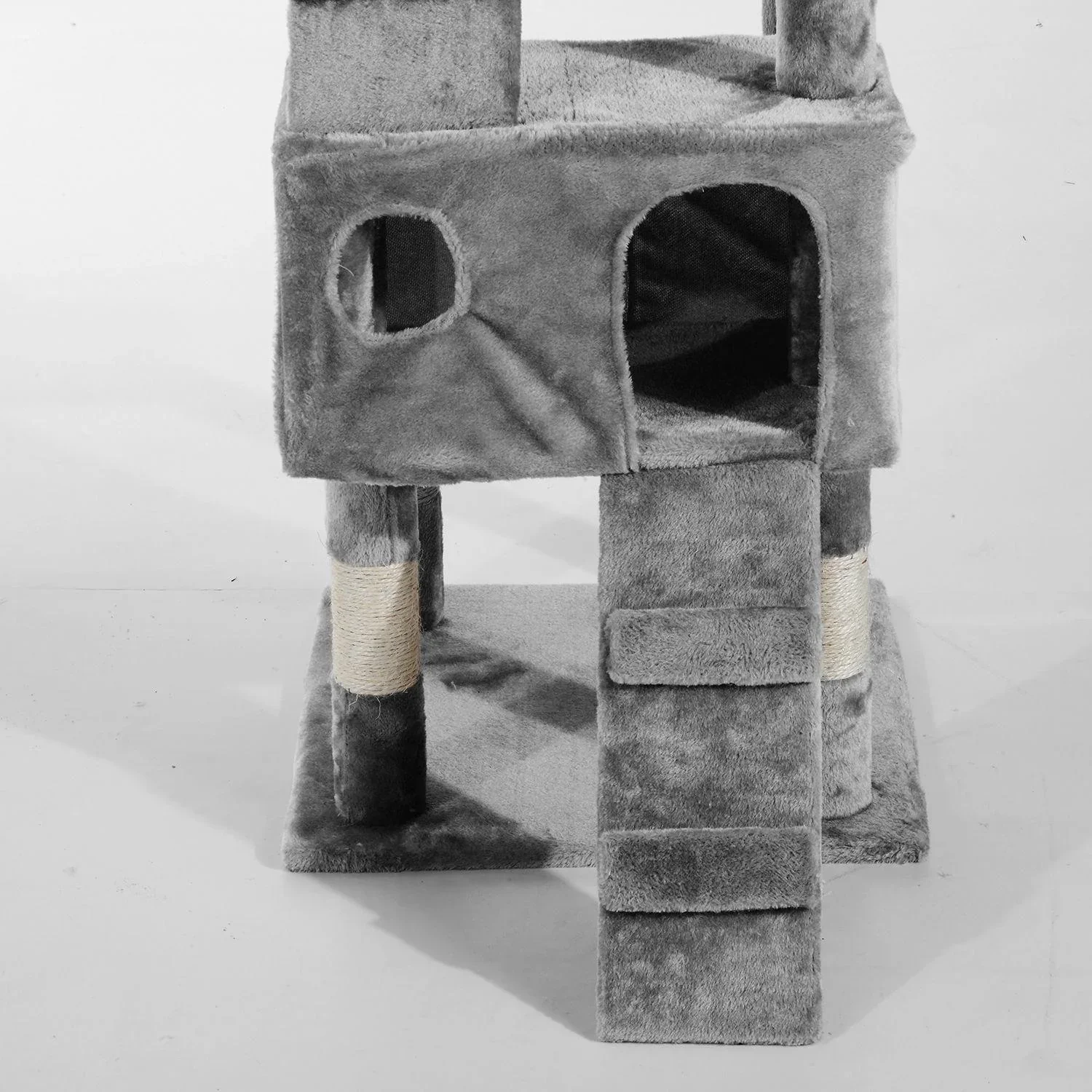 Katzenbaum Kletterbaum Katze Sisal Grau - 5