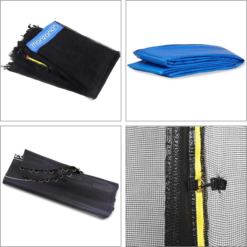 Trampolin Ø244cm inkl. Sicherheitsnetz - 8 Stangen - 0