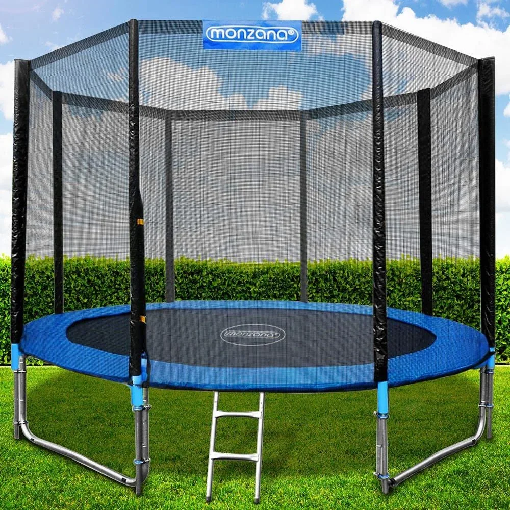 Trampolin Ø244cm inkl. Sicherheitsnetz - 8 Stangen - 4