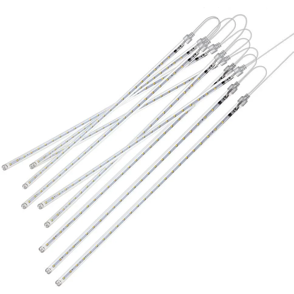 Lichterketten - Weihnachtsbeleuchtung - Eiszapfen - Lichtervorhang - Weihnachten -Warmweiß - 0