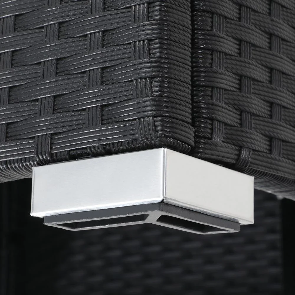 Polyrotan XL Lounge-Set 26-tlg. Schwarz - 8
