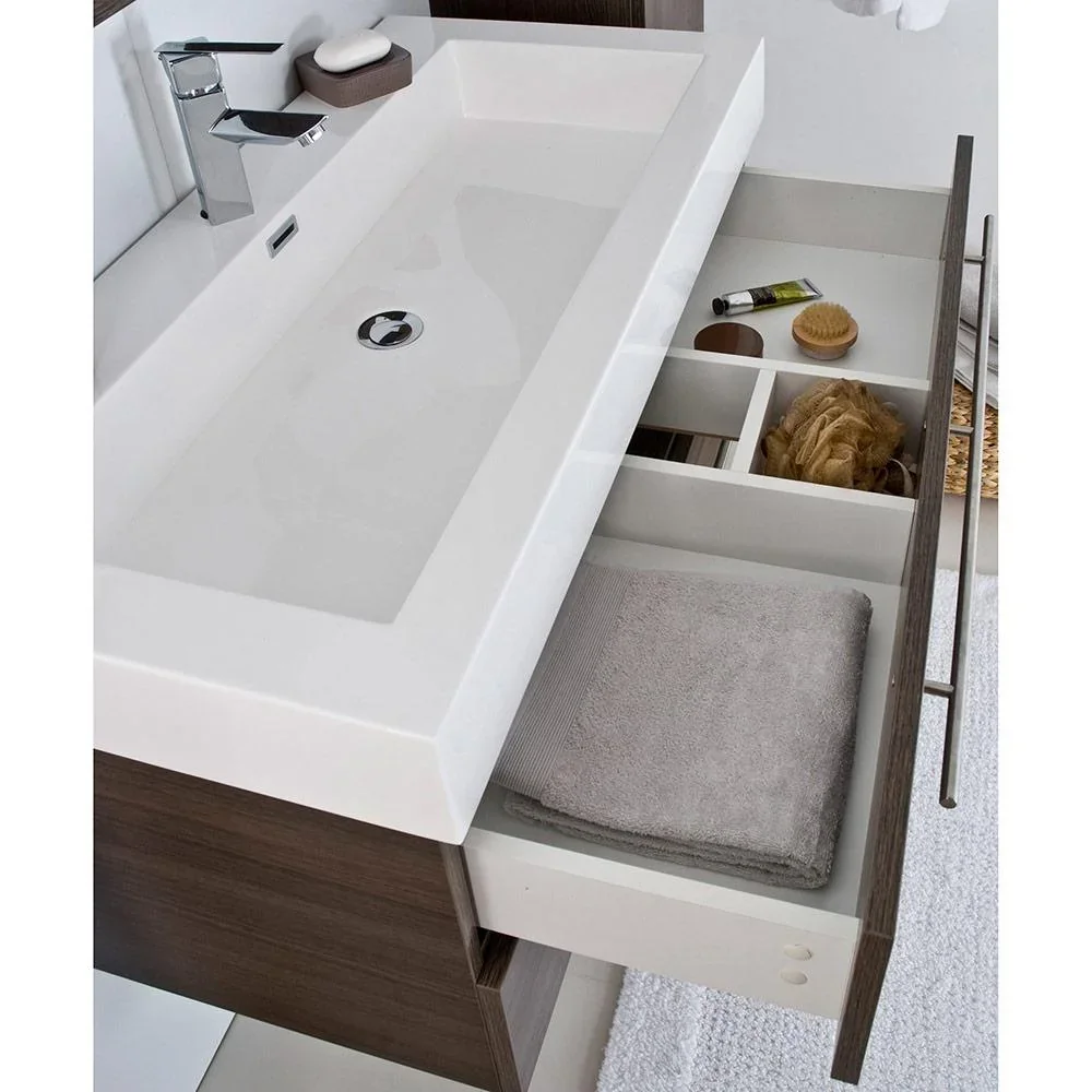Badezimmermöbel Force 100 cm - Gris - 3