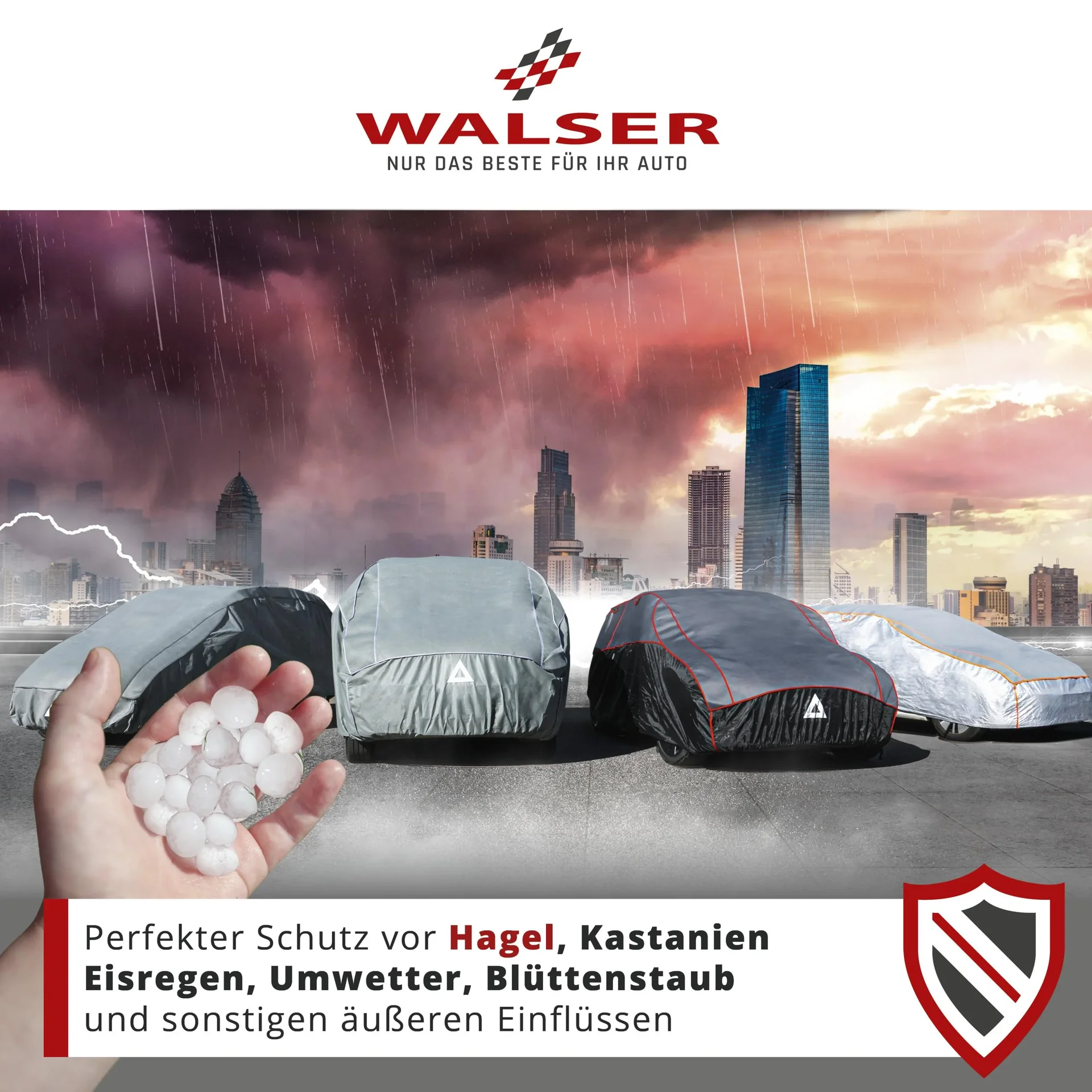 Bus Hagelschutzplane Hybrid UV Protect, Transporter-Hagelschutzgarage Größe M - 1