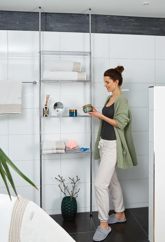 Teleskopregal mit 4 höhenverstellbaren Fachböden 173-270cm - 1