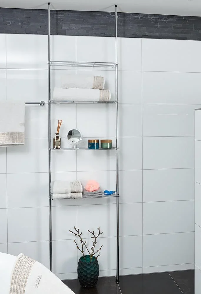 Teleskopregal mit 4 höhenverstellbaren Fachböden 173-270cm - 3