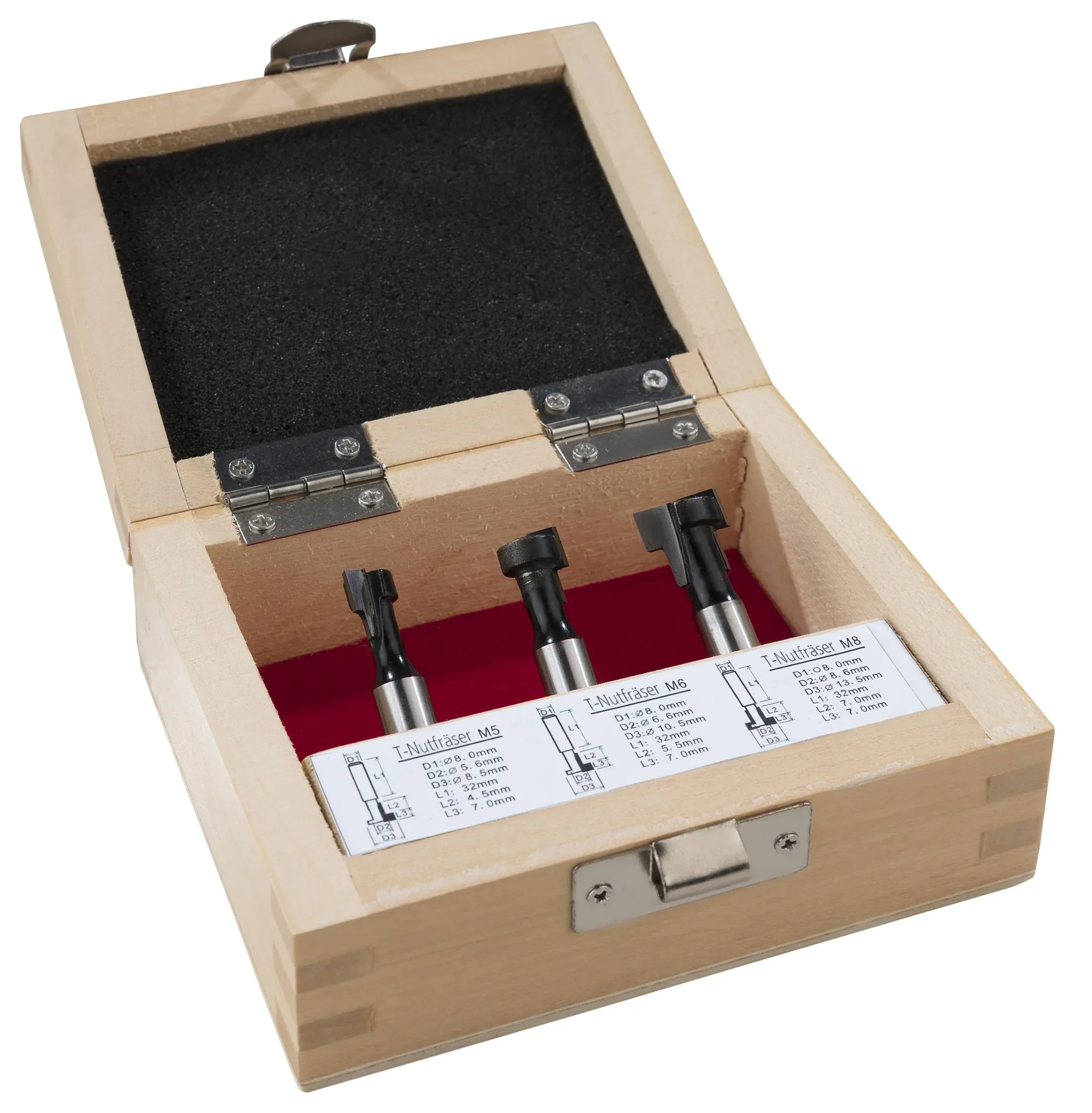 T-Nutfräser-Set 3-teilig - 2