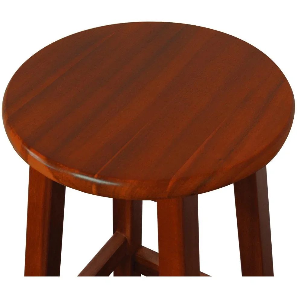 Barhocker Massives Akazienholz 2 Stück - 3