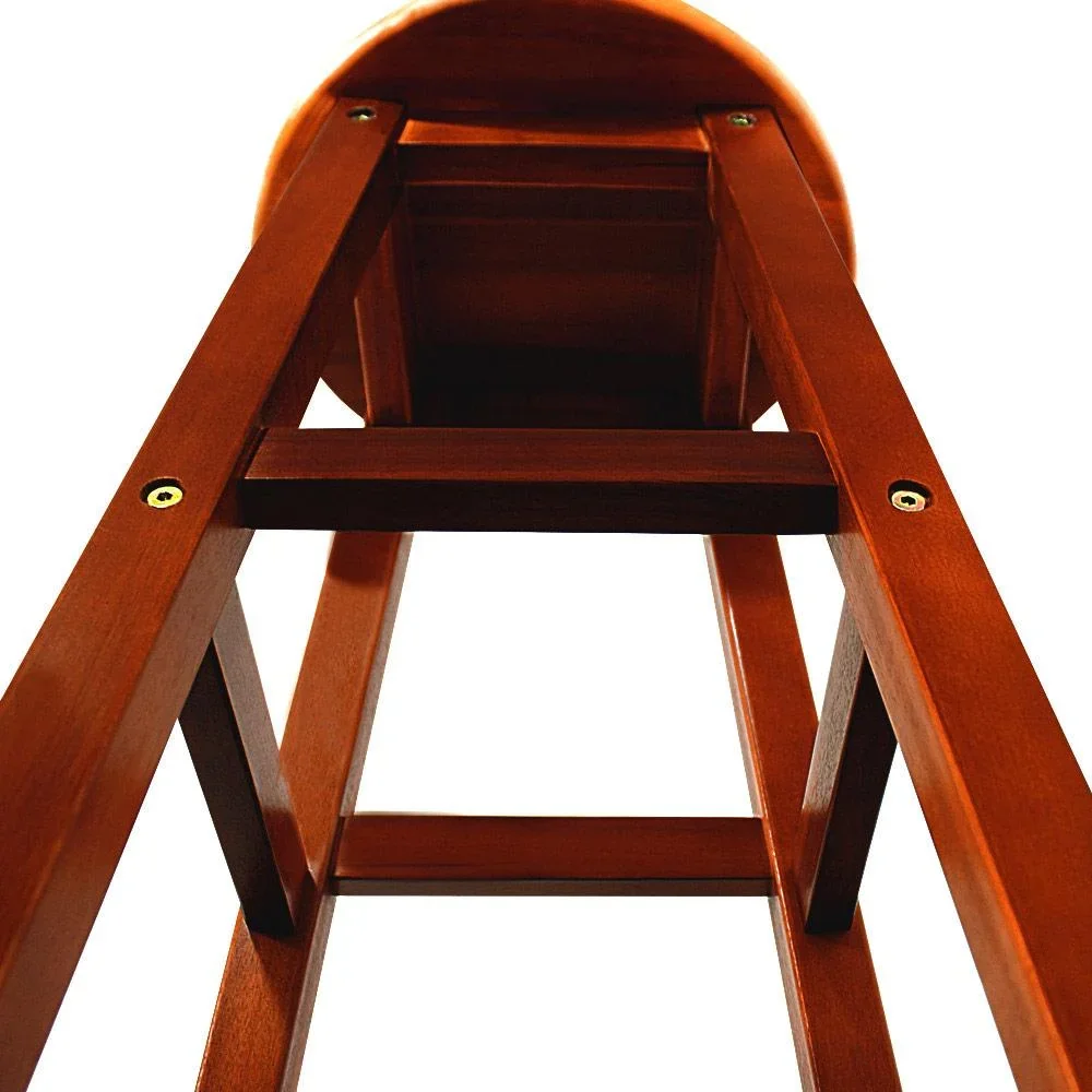 Barhocker Massives Akazienholz 2 Stück - 4